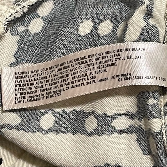 LILKA by ANTHROPOLOGIE NWOT Presscott Wide Leg Pants in Black Motif - Picture 9 of 9